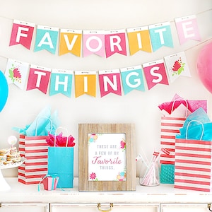 Favorite Things Party, Girls Night, Favorite Things Invite, Instant Download, Few of My Favorite Things, Gift Exchange, Gift Idea, For Her