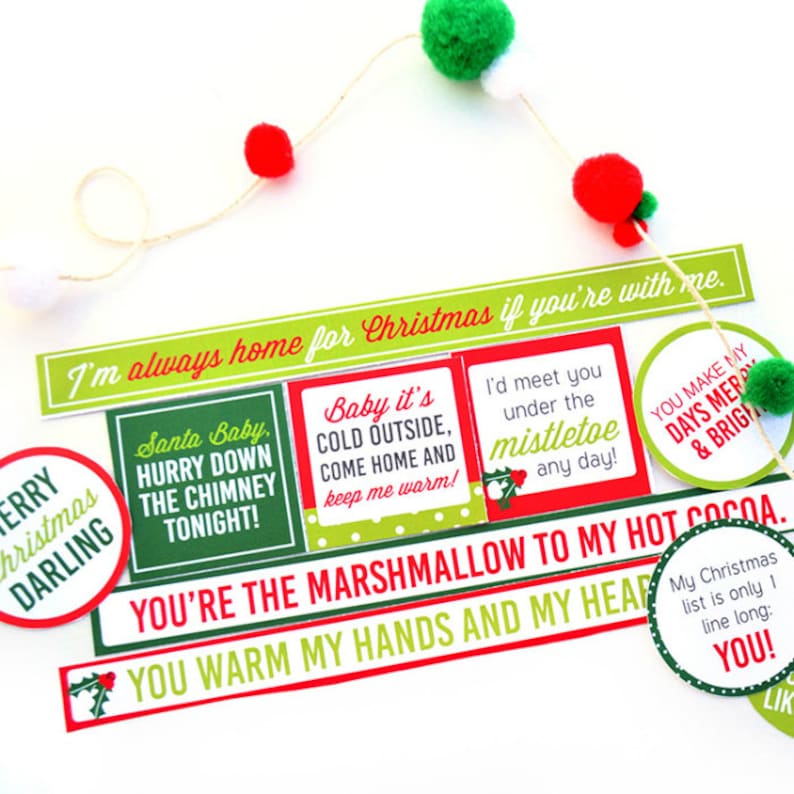 5 Senses Christmas Gift for Him, Digital Download, Gift Basket, 5