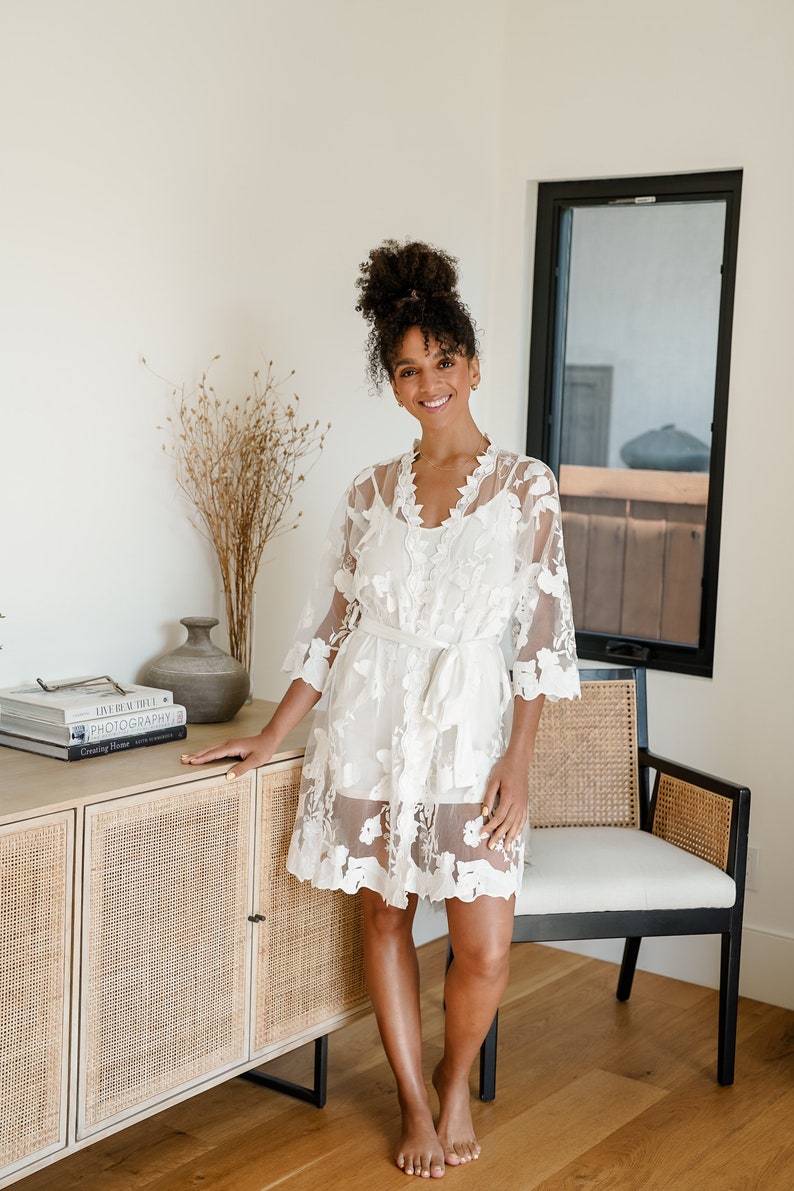Bridal Lace Robe/ Bridal Party Robes Gifts/ Wedding Robes/ - Etsy