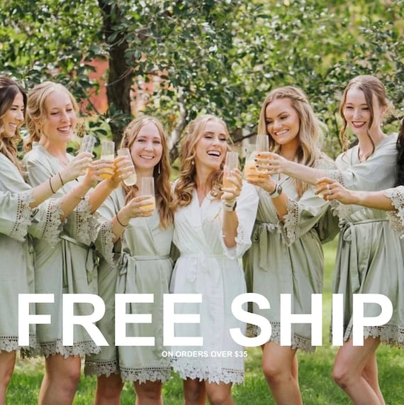 Bridesmaid robes cheap cheap