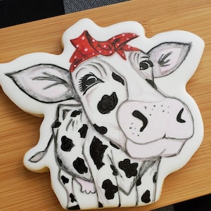 Cow Bandana Cookie Cutter and Stencil