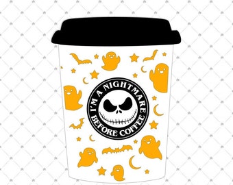 Nightmare Before Coffee Silk Screen Stencil Only