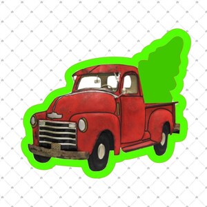 Vintage Truck Christmas Tree Cookie Cutter