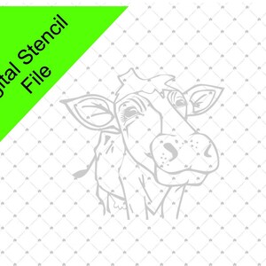 Cow Bandana Silk Screen Stencil File