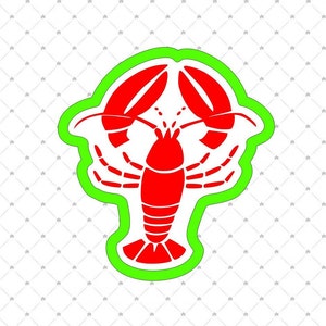 Crawfish Cookie Cutter and Stencil