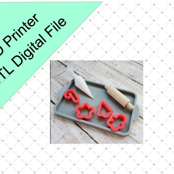 Mini Christmas Baking Prop STL Files - DIGITAL ONLY