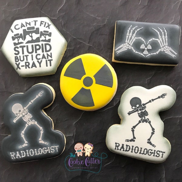 Radiology Silk Screen Cookie Stencils