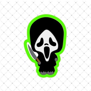 Scream Doll Cookie Cutter & Stencil