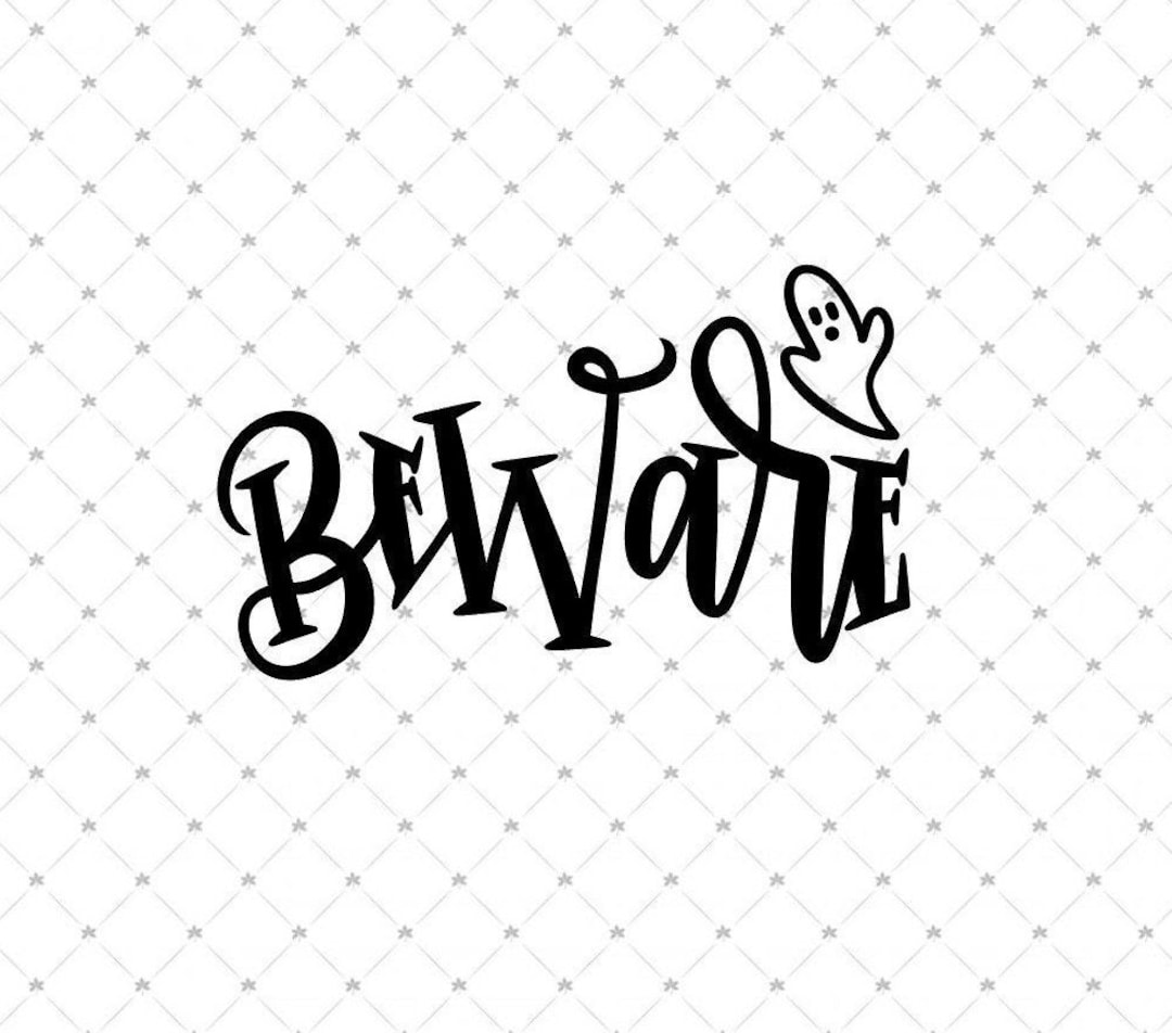 Beware Silk Screen Stencil Only Option 2 - Etsy