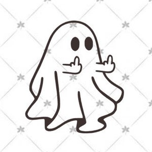 Ghost Middle Finger Digital Download Image