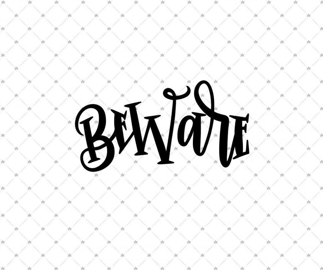 Beware Silk Screen Stencil Only Option 1 - Etsy