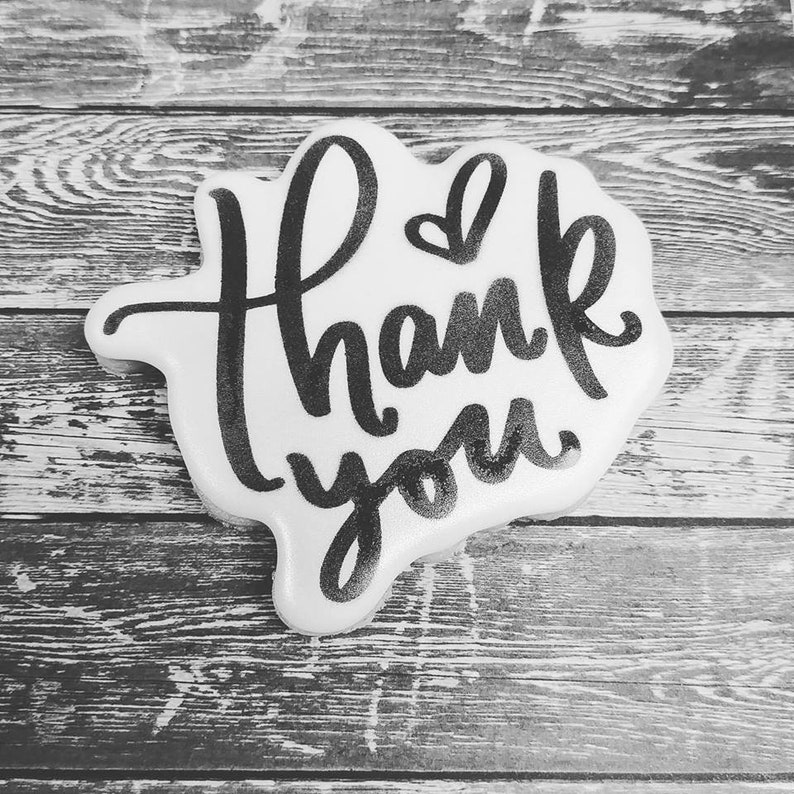 Thank You Cookie Cutter and Stencil Etsy