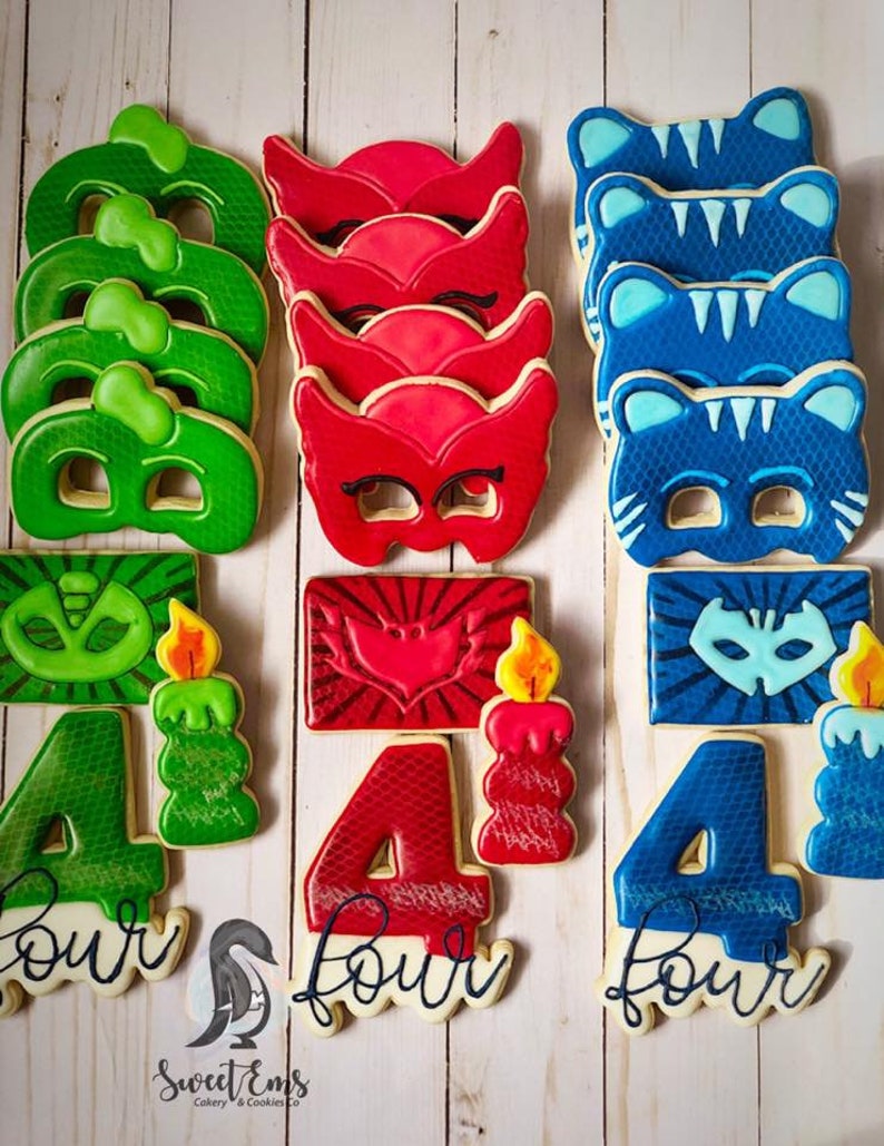 PJ Mask Cookie Cutter Set .STL 3D File Digital Etsy