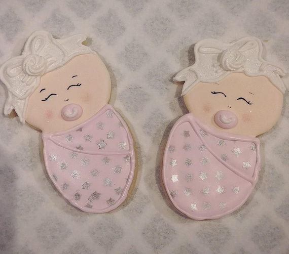 Newborn Baby Girl Swaddle Cookie Cutter Etsy
