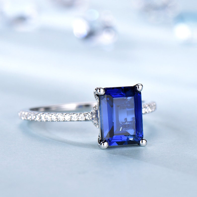 emerald cut sapphire engagement rings emerald cut sapphire engagement rings