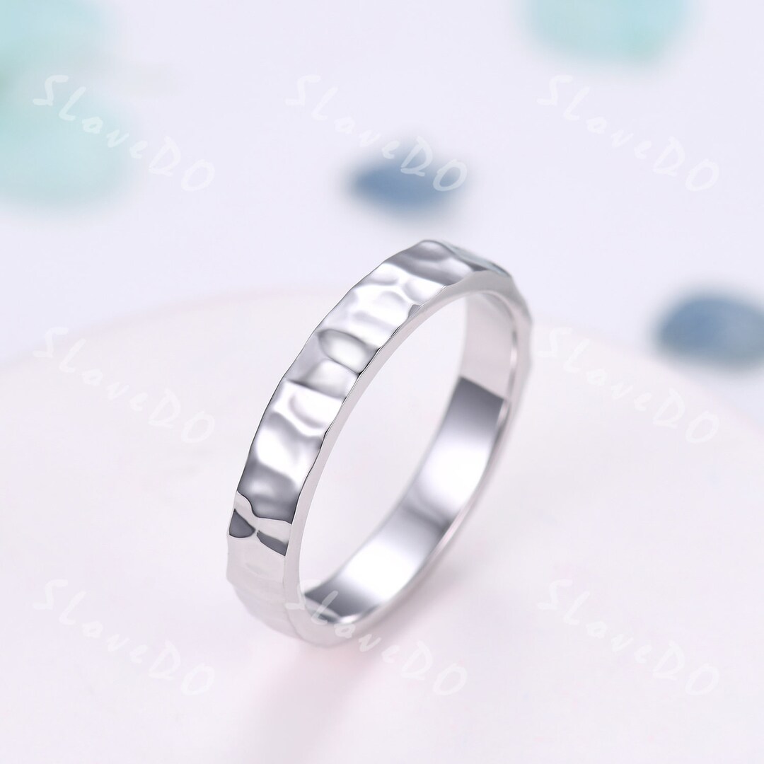 Hammered Ring,minimalist Jewelry,sterling Silver,handmade