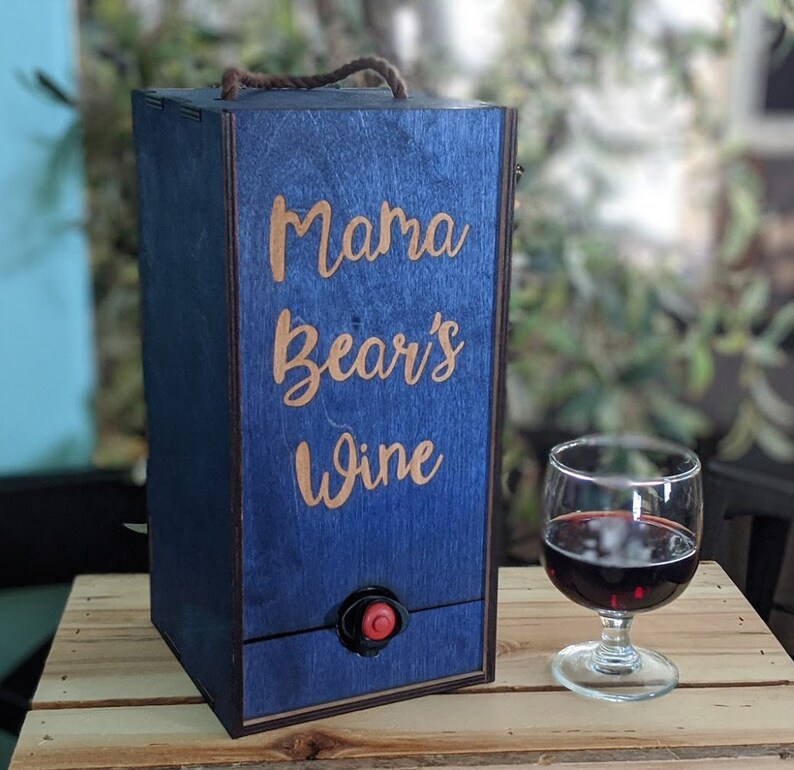 Boxed Wine Dispenser Never display that cardboard boxed wine Etsy