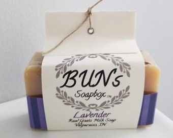 Lavender RAW Goats milk soap