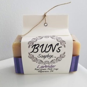 Lavender RAW Goats milk soap