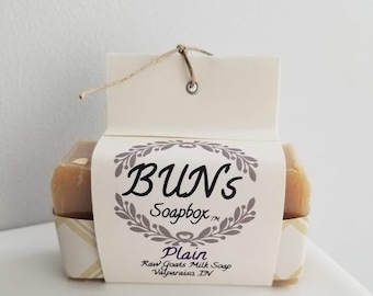 plain RAW Goats milk soap