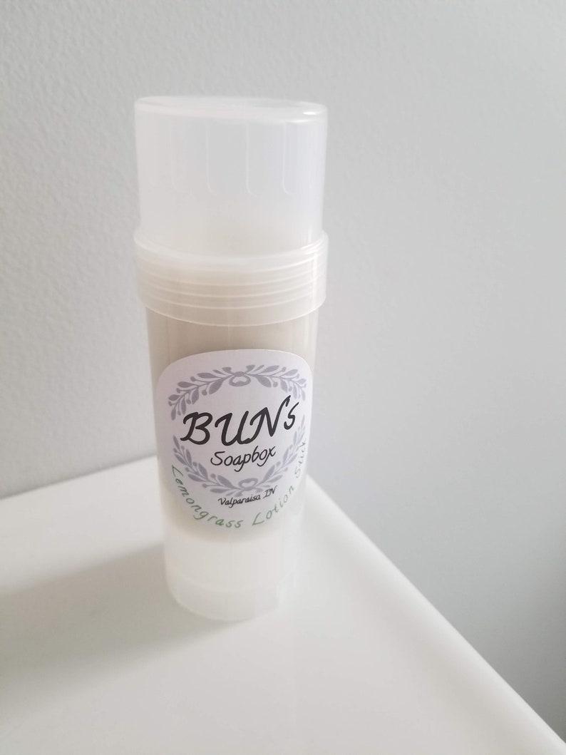 lemongrass all-natural lotion stick image 1