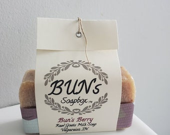 Bun's Berry RAW Goats milk soap