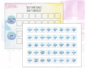 Printable Self Care Chart: Daily Checklist & Task Tiles (Digital Download)