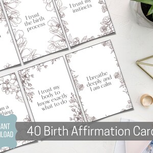 Confirmation de naissance, 40 confirmations de naissance imprimables au format 4 x 6, plus des fichiers JPG en prime pour votre téléphone, TÉLÉCHARGEMENT NUMÉRIQUE IMMÉDIAT