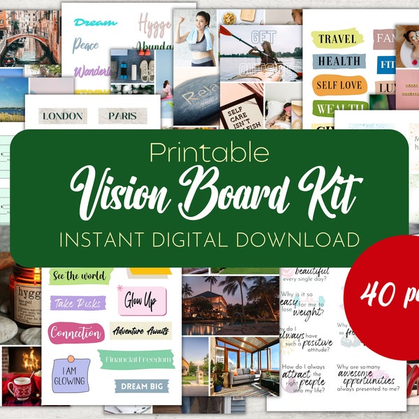 Vision Board Printables - Etsy
