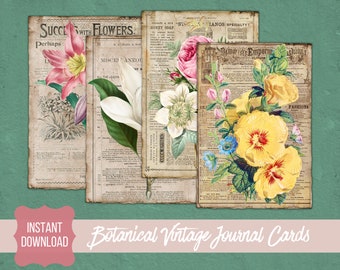 Vintage Ephemera Printable Collage Sheets for Scrapbooking and Junk Journals
