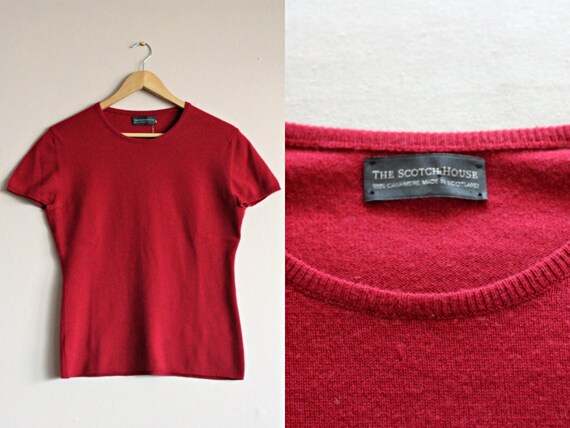 short sleeve cashmere jumper