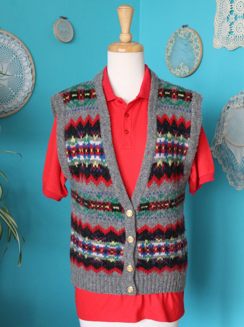 fair isle vest womens