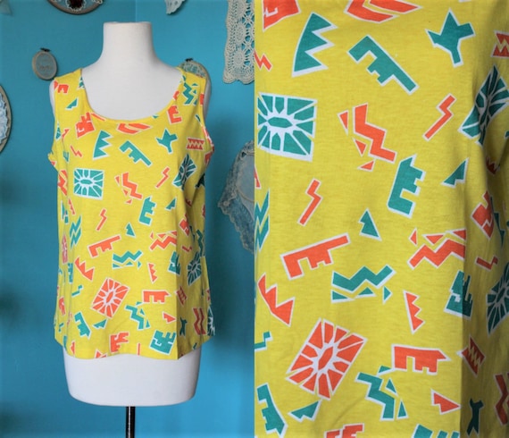 Yellow Tank Top/90s Clothing Fresh Prince/90s Hip