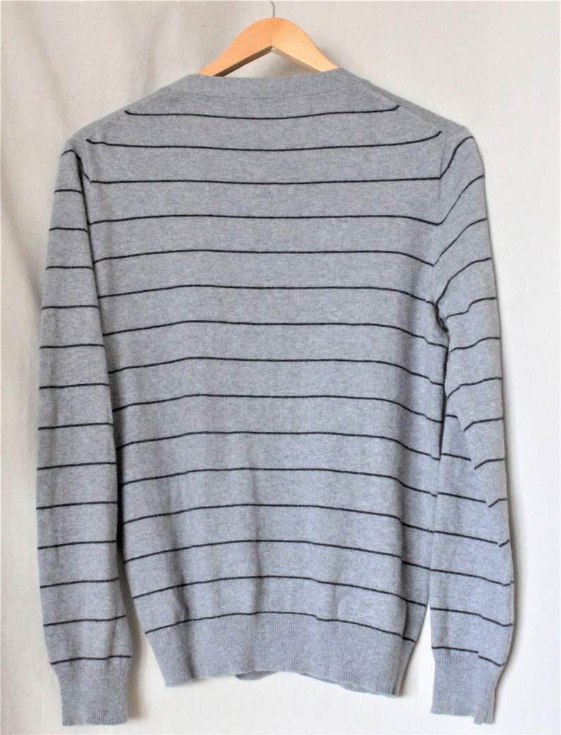 Striped Wool Sweater VintageCashmere Sweater MenJ Crew Boyfriend Cardigan