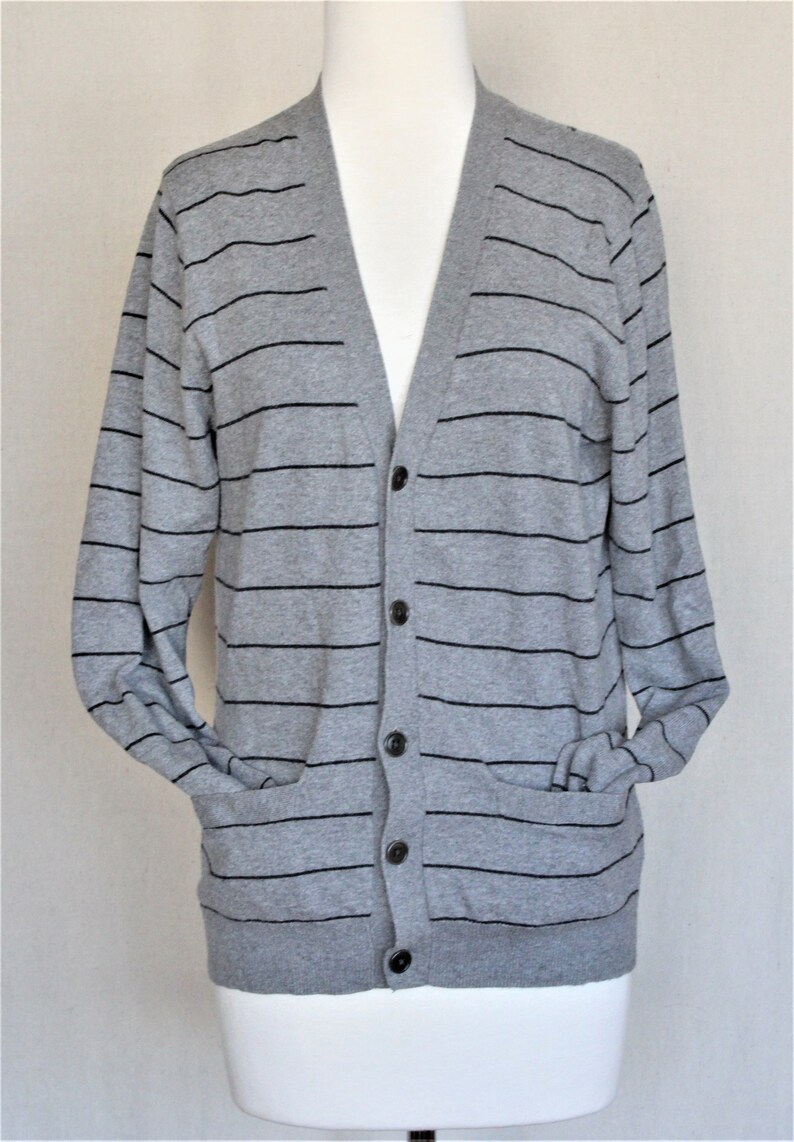 Striped Wool Sweater VintageCashmere Sweater MenJ Crew Boyfriend Cardigan