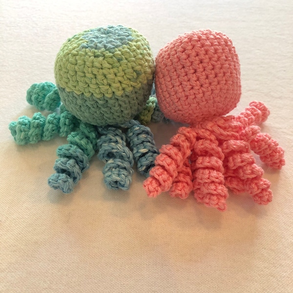 Organic Cotton, Premie baby thriving aid/stimming/figit octopus toys for babies and kids