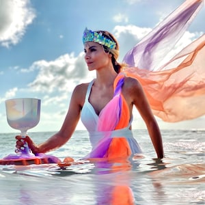 Opal Aura Crystal Chalice Grail & Bowl