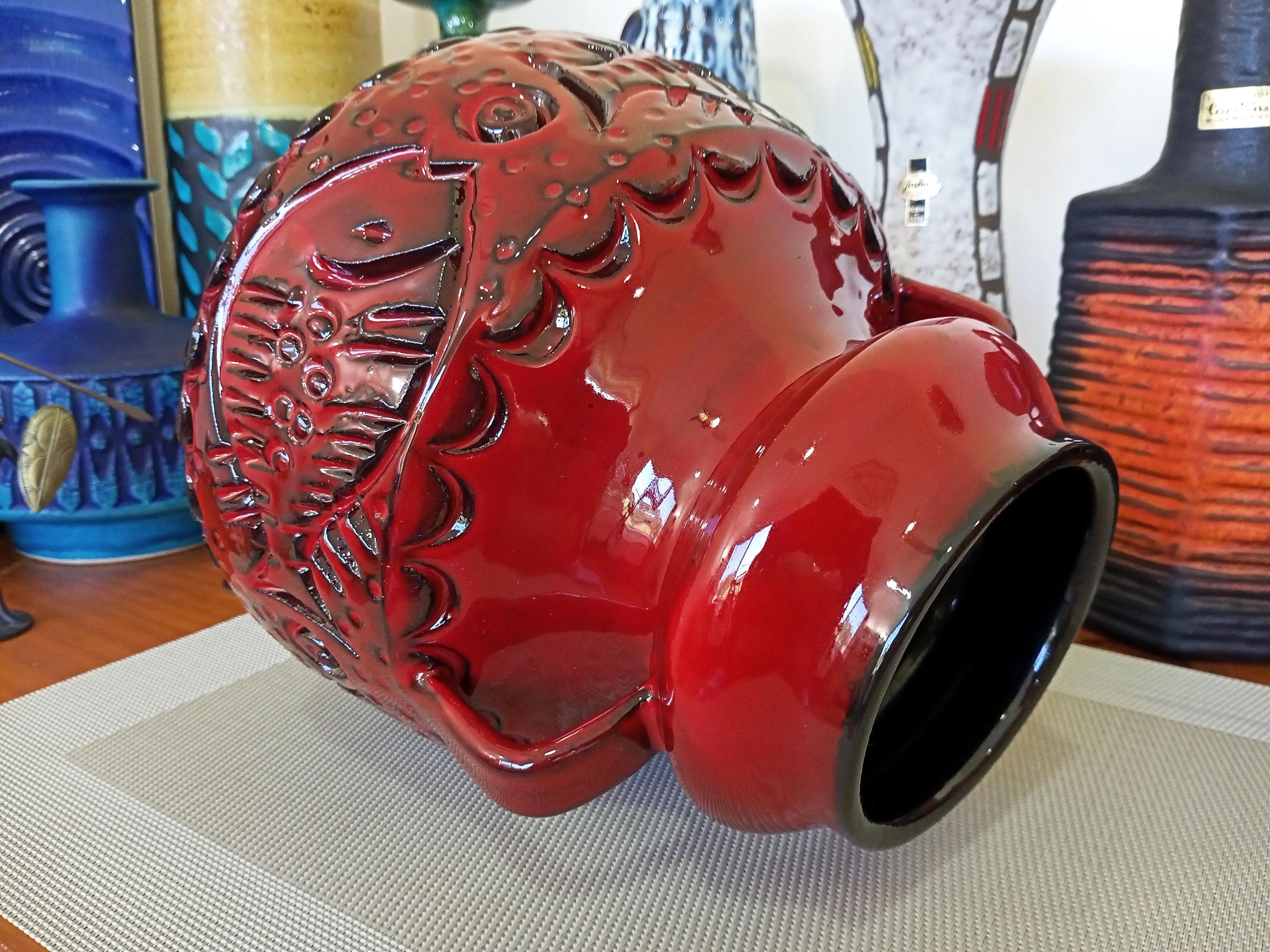 Vintage 1960's Alvino Bagni Vase, Italian Pottery, Mid Century