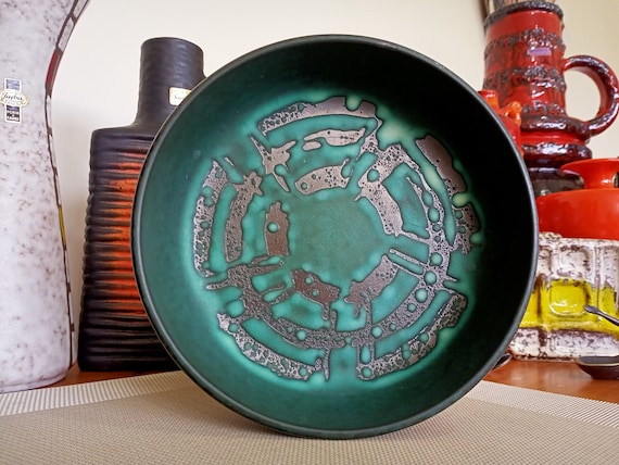 Carstens Vintage 1960's Bowl, West German Fat Lava Pottery, Retro