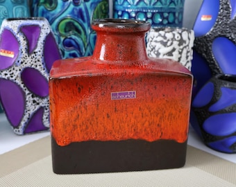 M822 vintage 60's Scheurich 花瓶 Fat Lava Vintage 1960's Scheurich Vase, West German Fat Lava Pottery, Retro