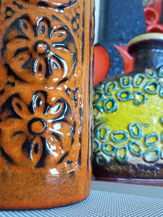 A Vintage 1960s Bay Keramik Vase, West German Pottery, Fat Lava for the Lounge Dining or Kitchen, Abstract Mid Century Design, Bitossi Style - Etsy A Vintage 1960s Bay Keramik Vase, West German Pottery, Fat Lava for the Lounge Dining or Kitchen, Abstract Mid Century Design, Bitossi Style - Etsy