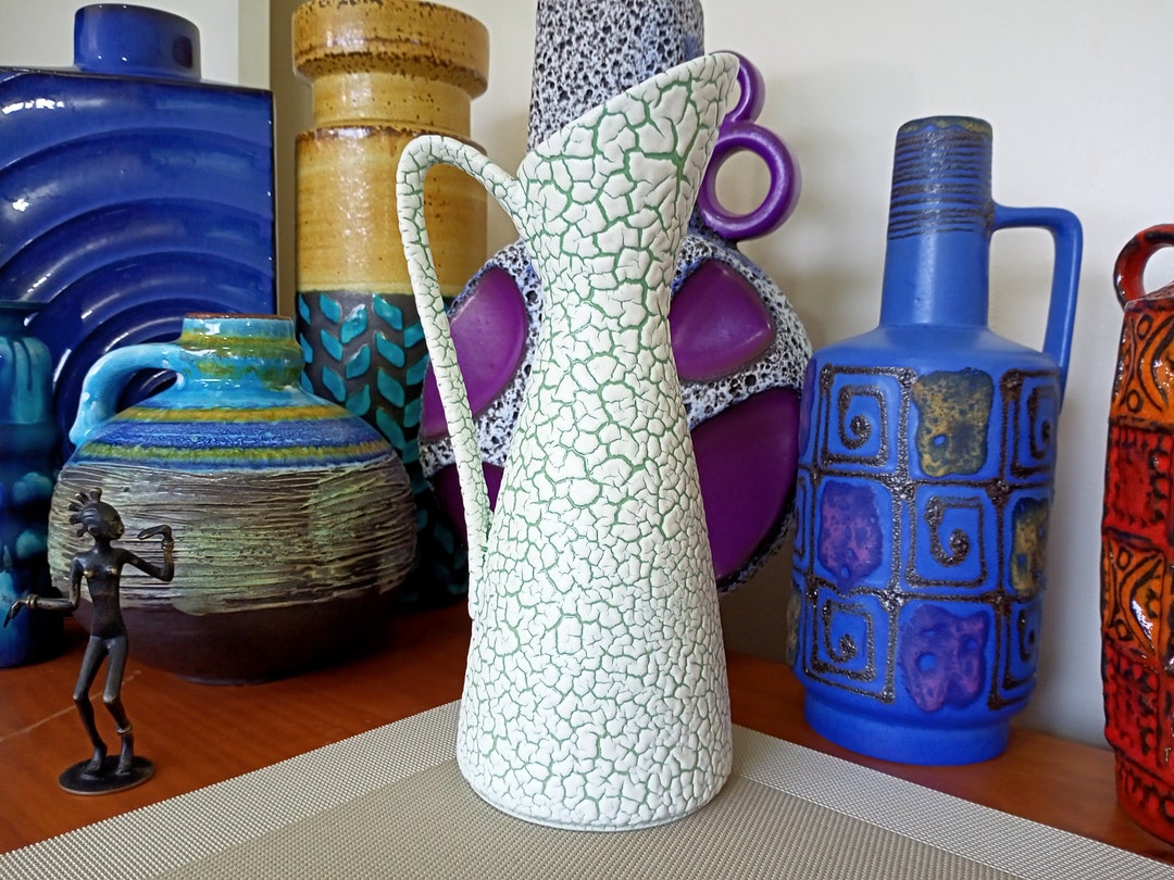 工芸品 Scandinavian Vintage vase Vintage Swedish Unique Hand-painted Vase – HOUSE OF BO Interior