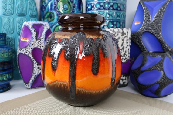 西ドイツ ファットラバ ビンテージ花瓶ミッドセンチュリー Scheurich