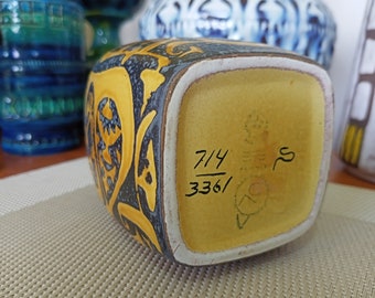 1970年代のヴィンテージの青い花瓶、ロイヤルコペンハーゲンの