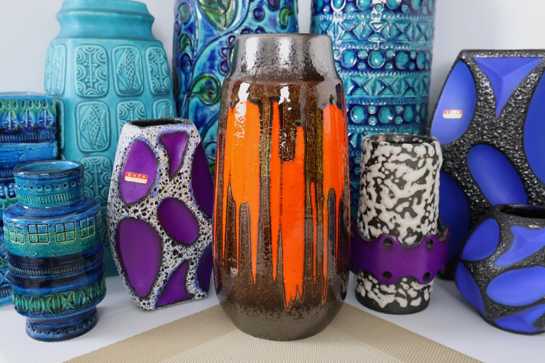 Scheurich 旧西ドイツ　アンティーク花瓶 ヴィンテージ 1960 年代の Scheurich 陶器の花瓶、西ドイツの陶器