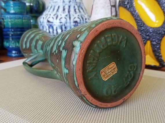 Carstens Vintage 1960's Vase, West German Fat Lava Pottery, Retro