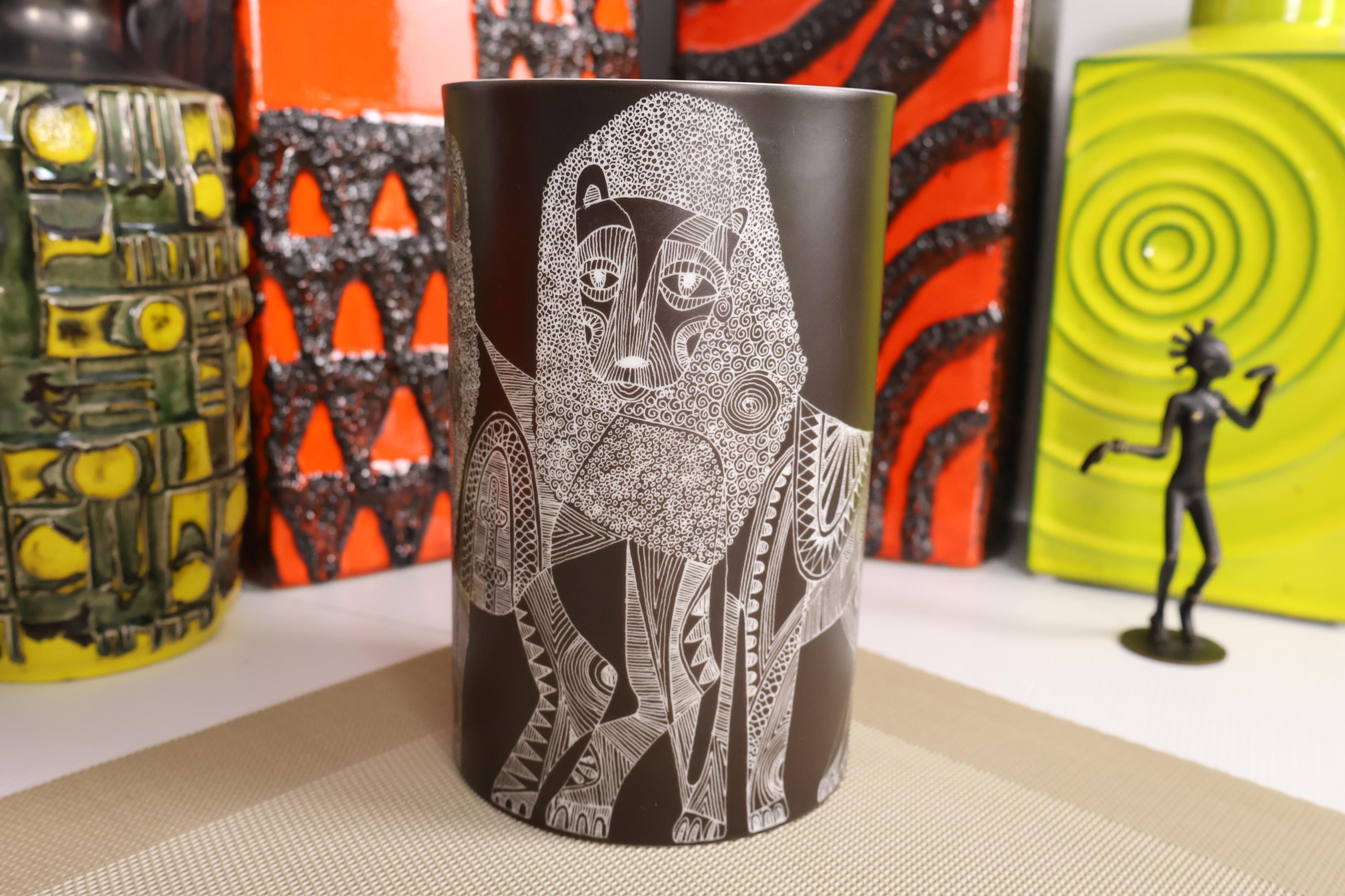Vintage 1960's Rosenthal Vase, Fat Lava Era, Retro Mid Century
