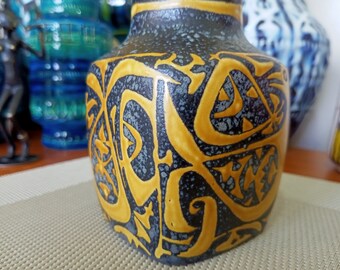 1970年代のヴィンテージの青い花瓶、ロイヤルコペンハーゲンの