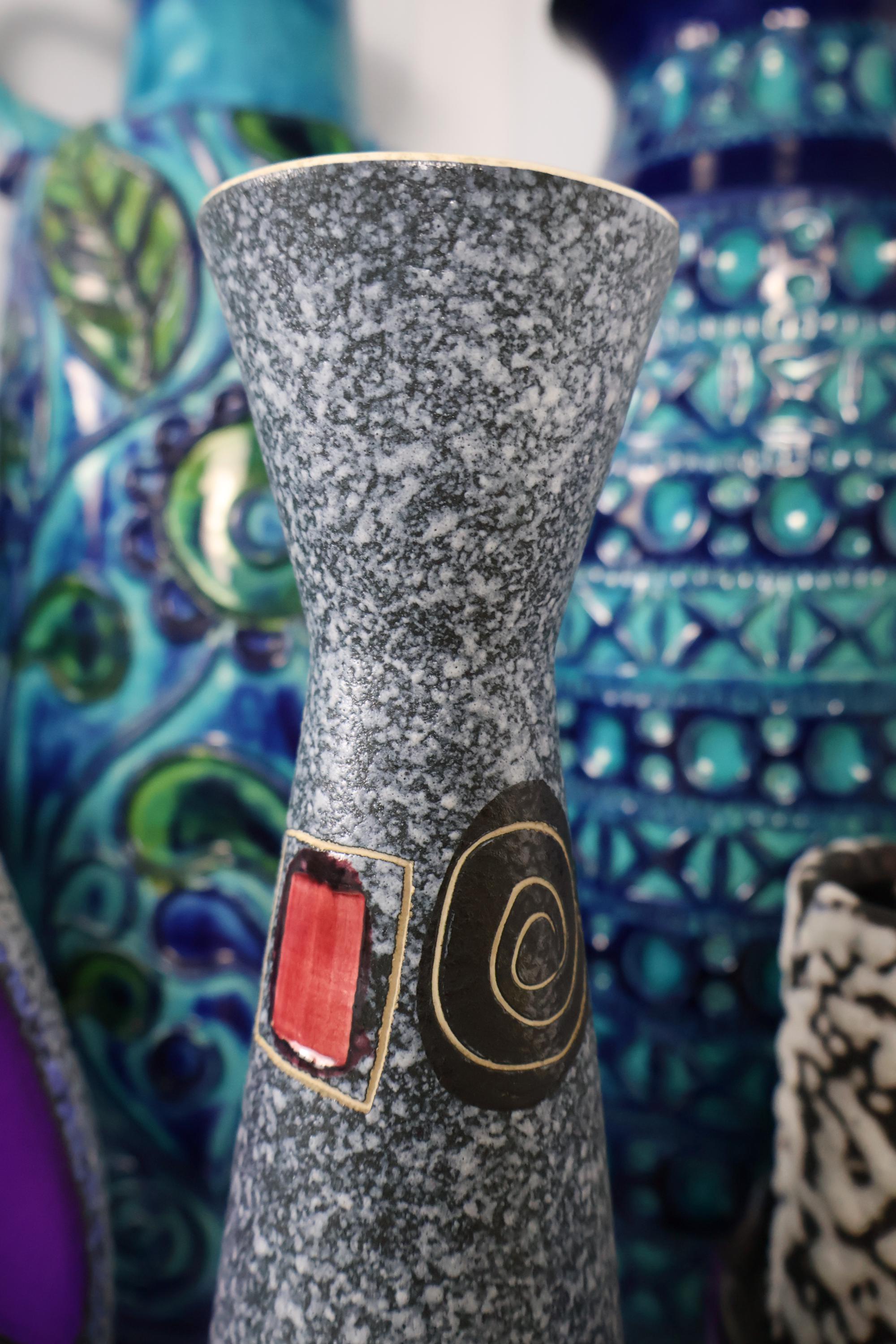 1960年代のヴィンテージのScheurichの花瓶、西ドイツの陶器、ラウンジ