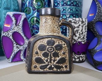 Vintage West German Fat Lava Vase Made by Carstens
